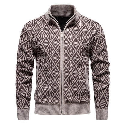 Calidus - Herren Smart-Casual Pullover mit Reißverschluss