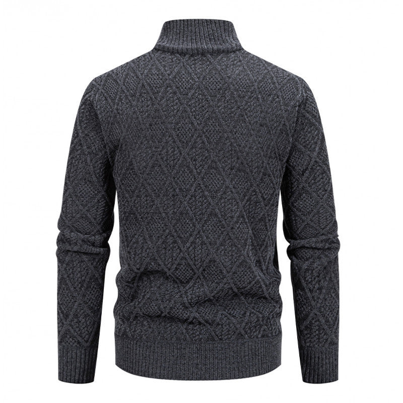 Calidus - Herren Smart-Casual Pullover mit Reißverschluss